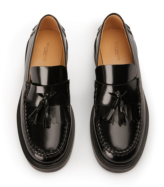 Loafers Tony Bianco Colt Black Hi Shine 4.5cm Negras | CRJZR89694