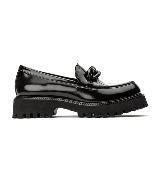 Loafers Tony Bianco Georgi Black Hi Shine 4cm Negras | CRDYB35645