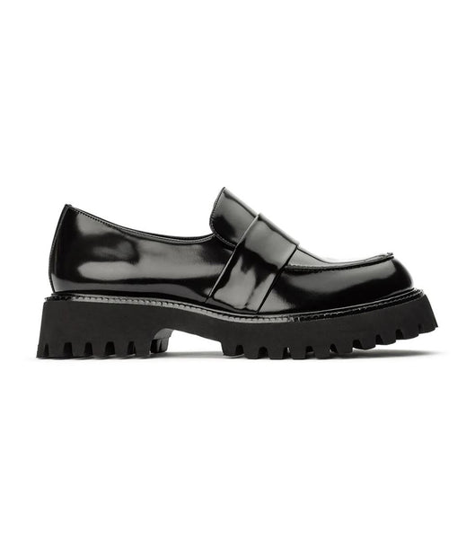 Loafers Tony Bianco Gisele Black Hi Shine 4cm Negras | CRJVR40948