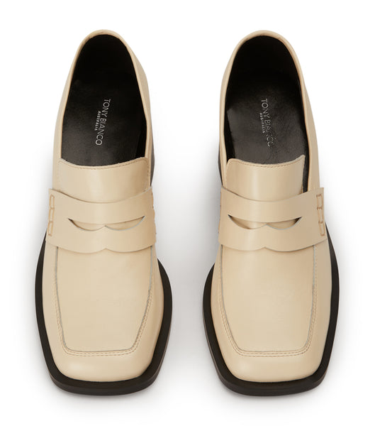 Loafers Tony Bianco Lomax Ecru Venice 6.5cm Blancas | CRJZR81853