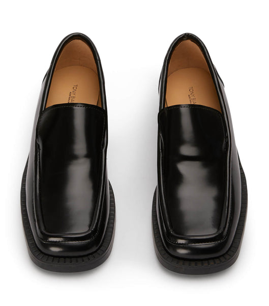 Loafers Tony Bianco Teddy Black Hi Shine 4cm Negras | ECRVG21545