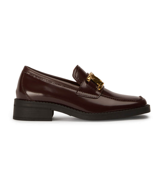 Loafers Tony Bianco Tia Vino Hi Shine 4cm Chocolate | DCRVO95254