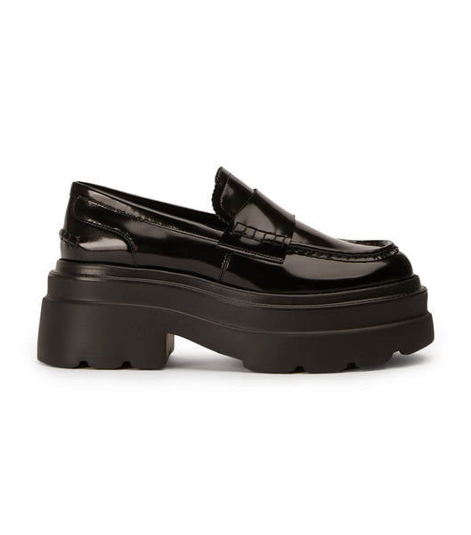 Loafers Tony Bianco Zomp Black Hi Shine 7.5cm Negras | UCRTG75829