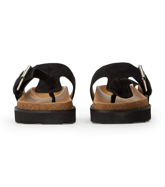 Sandalias Tony Bianco Marlo Black Suede 3cm Negras | PCRER24426