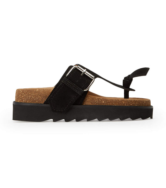 Sandalias Tony Bianco Marlo Black Suede 3cm Negras | PCRER24426