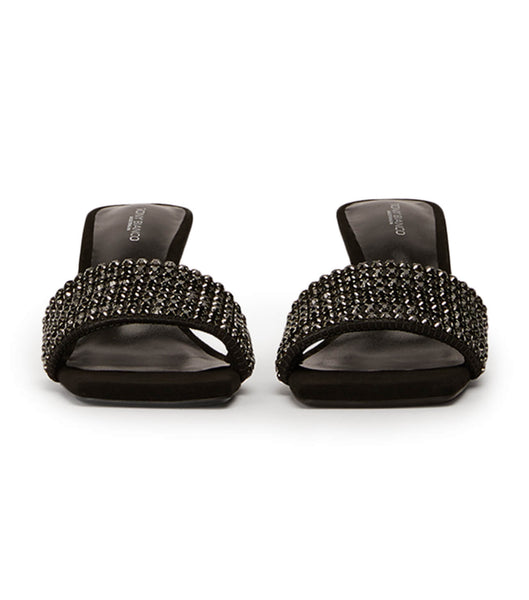 Tacones Brillantes Tony Bianco Amos Black Crystal/Black Suede 6.5cm Negras | GCREC89912