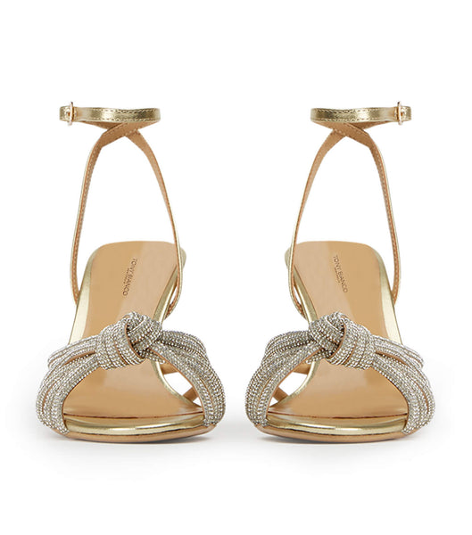 Tacones Brillantes Tony Bianco Helena Gold Nappa Metallic 8.5cm Doradas Metal | LCRSX65035