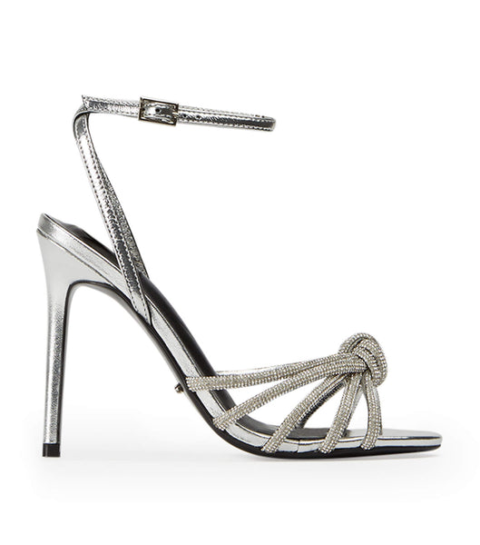 Tacones Brillantes Tony Bianco Kyla Silver Foil 11cm Plateadas | PCRER84567