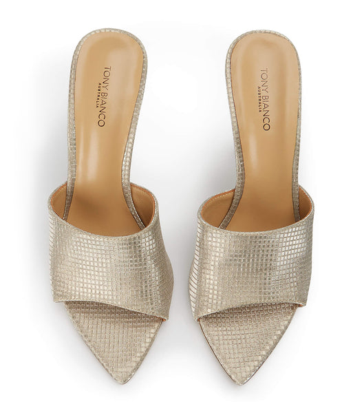 Tacones Brillantes Tony Bianco Marley Gold Aura 10.5cm Doradas | CRQCS95088