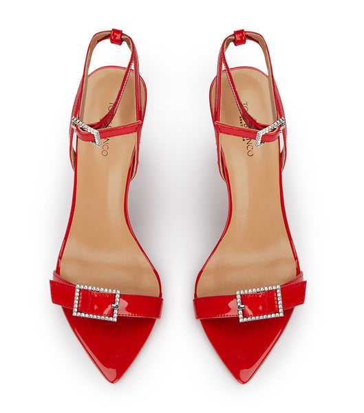 Tacones Brillantes Tony Bianco Mopsy Scarlet Patent 10.5cm Rojas Oscuro | CRCIF50522