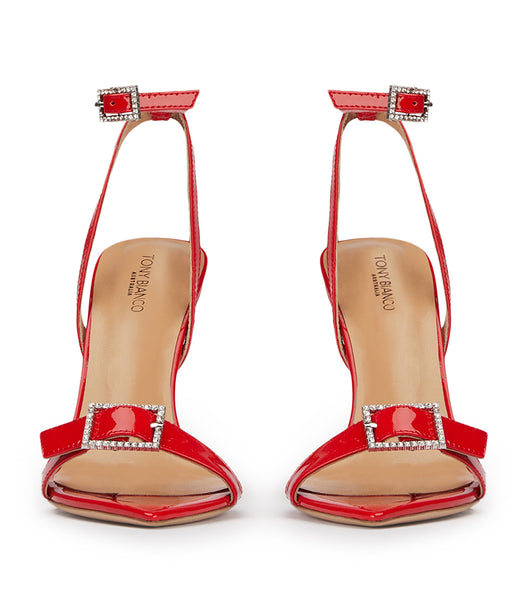 Tacones Brillantes Tony Bianco Mopsy Scarlet Patent 10.5cm Rojas Oscuro | CRCIF50522