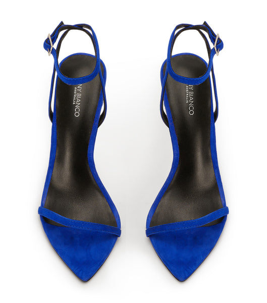 Tacones Brillantes Tony Bianco Myra Azure Suede 10.5cm Azur | LCRTR55230