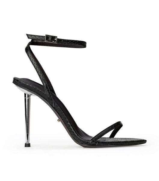 Tacones Brillantes Tony Bianco Myra Black Snake 10.5cm Negras Serpent | LCRTR20950