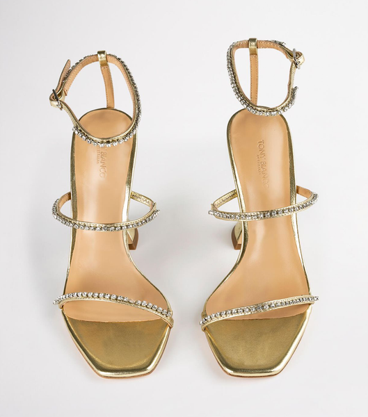 Tacones Brillantes Tony Bianco Skye Gold Nappa Metallic 10.5cm Doradas Metal | DCRVO40630