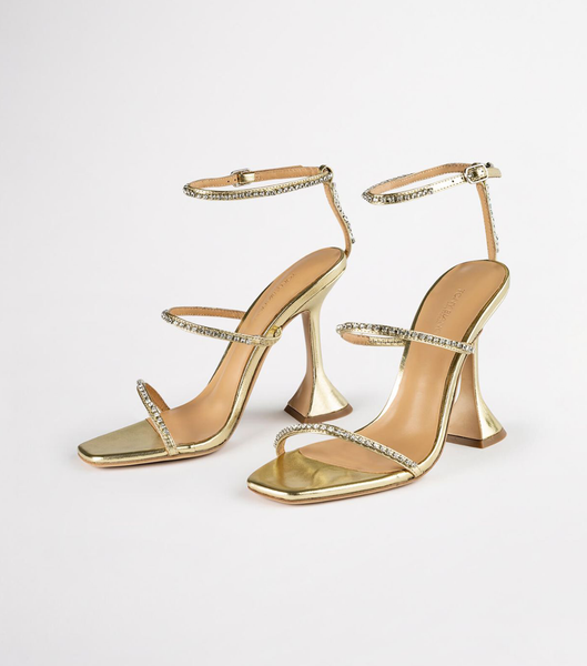 Tacones Brillantes Tony Bianco Skye Gold Nappa Metallic 10.5cm Doradas Metal | DCRVO40630