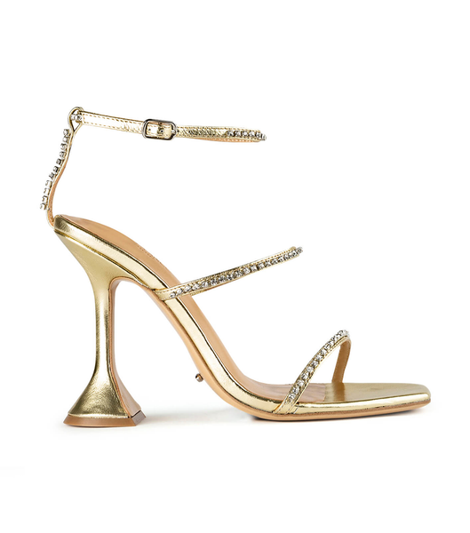 Tacones Brillantes Tony Bianco Skye Gold Nappa Metallic 10.5cm Doradas Metal | DCRVO40630