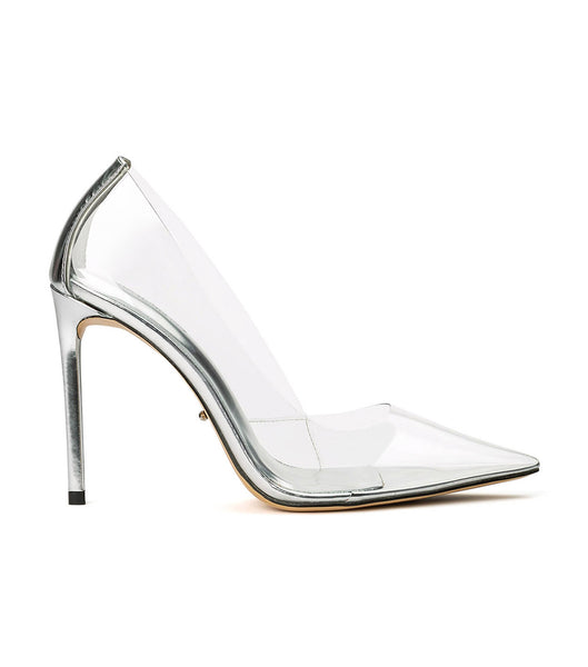 Tacones De Novia Tony Bianco Alijah Clear Vinylite/Silver 10.5cm Plateadas | BCRSD58325