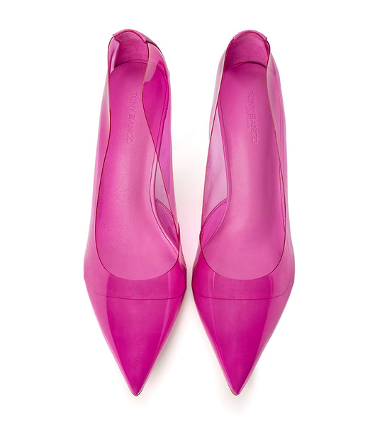 Tacones De Novia Tony Bianco Alijah Pink Vinylite/Pink Nappa 10.5cm Rosas Rosas | XCRBH71441