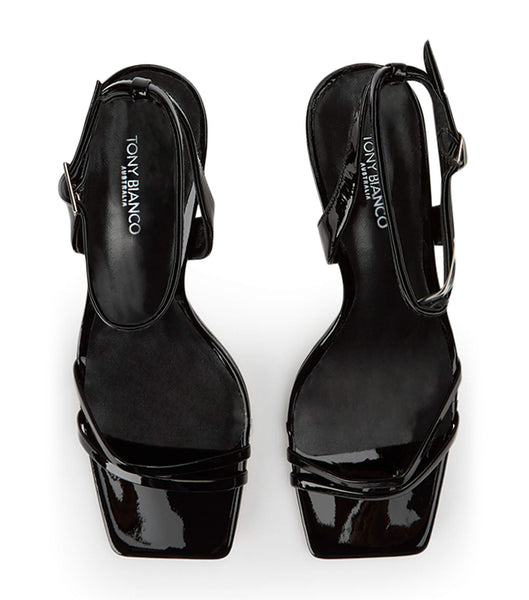 Tacones De Novia Tony Bianco Camelia Black Patent 8.5cm Negras | FCRHY31905