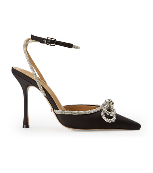 Tacones De Novia Tony Bianco Eros Black Satin 10.5cm Negras | ACRDF15731