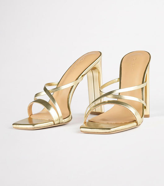 Tacones De Novia Tony Bianco Fior Gold Nappa Metallic 11cm Doradas Metal | PCRER17523