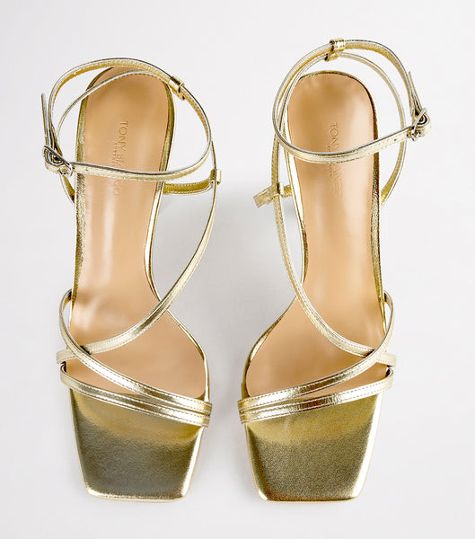 Tacones De Novia Tony Bianco Franci Gold Nappa Metallic 10.5cm Doradas Metal | TCRWZ14198