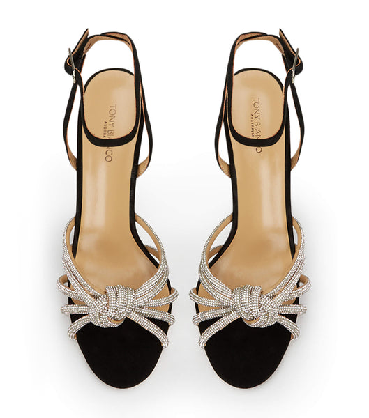 Tacones De Novia Tony Bianco Kyla Black Suede 11cm Negras | QCRUV24904