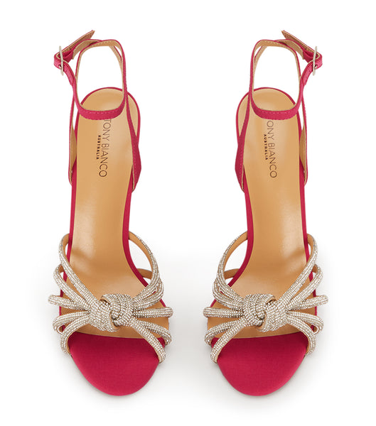 Tacones De Novia Tony Bianco Kyla Persian Crepe 11cm Rojas | UCRND94744