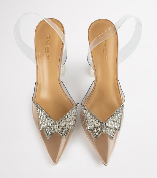 Tacones De Novia Tony Bianco Laos Clear Vinylite 10.3cm Plateadas | CREGJ53903