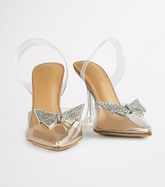 Tacones De Novia Tony Bianco Laos Clear Vinylite 10.3cm Plateadas | CREGJ53903