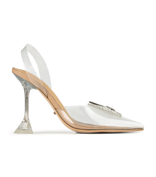 Tacones De Novia Tony Bianco Laos Clear Vinylite 10.3cm Plateadas | CREGJ53903