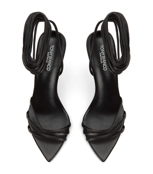 Tacones De Novia Tony Bianco Mavis Black Nappa 10.5cm Negras | CRJZR47487