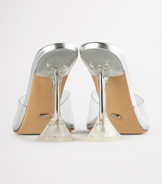 Tacones De Novia Tony Bianco Serri Clear Vinylite/Silver 10.5cm Plateadas | CRJKU33252