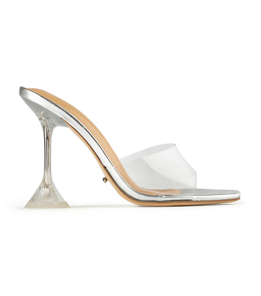 Tacones De Novia Tony Bianco Serri Clear Vinylite/Silver 10.5cm Plateadas | CRJKU33252