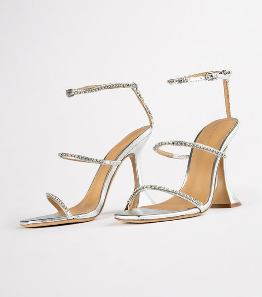 Tacones De Novia Tony Bianco Shy Silver Nappa Metallic 10.5cm Plateadas Metal | YCRVQ29042