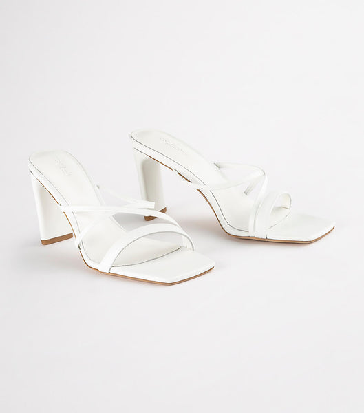 Tacones bajos Tony Bianco Classic White Nappa 8.5cm Blancas | CRCIF41545