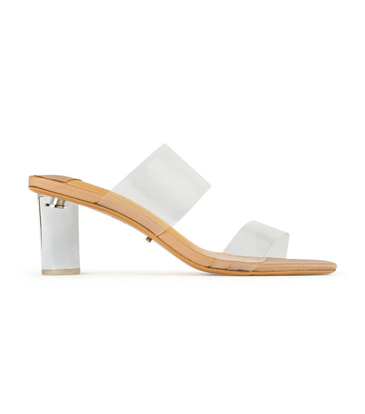 Tacones bajos Tony Bianco Sabelle Clear Vynalite/Skin Capretto 6.5cm Arena | YCRGT30590