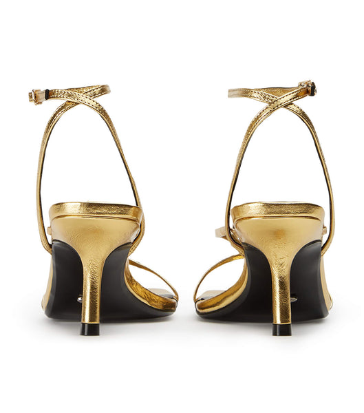 Tacones con tiras Tony Bianco Avi Gold Foil 6.5cm Doradas | ZCRNQ84557