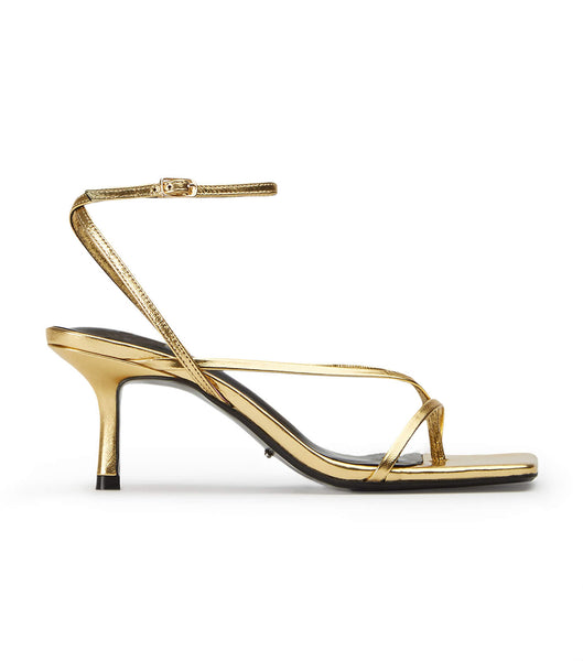 Tacones con tiras Tony Bianco Avi Gold Foil 6.5cm Doradas | ZCRNQ84557