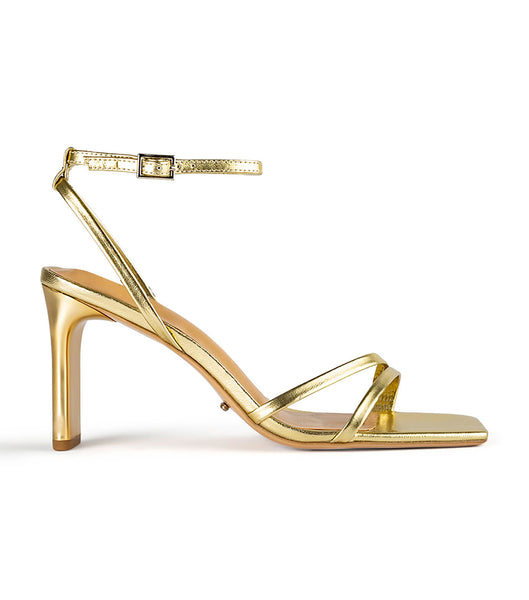 Tacones con tiras Tony Bianco Corso Gold Nappa Metallic 8.5cm Doradas Metal | CRIIZ45720