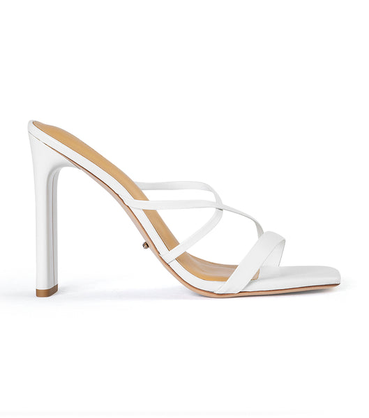 Tacones con tiras Tony Bianco Fior White Kid 11cm Blancas | CRDFL44891