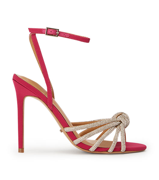 Tacones con tiras Tony Bianco Kyla Persian Crepe 11cm Rojas | CRJZR56132