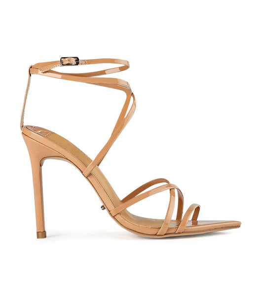 Tacones con tiras Tony Bianco Marcy Nude Patent 10.5cm Beige | CRQCS74204