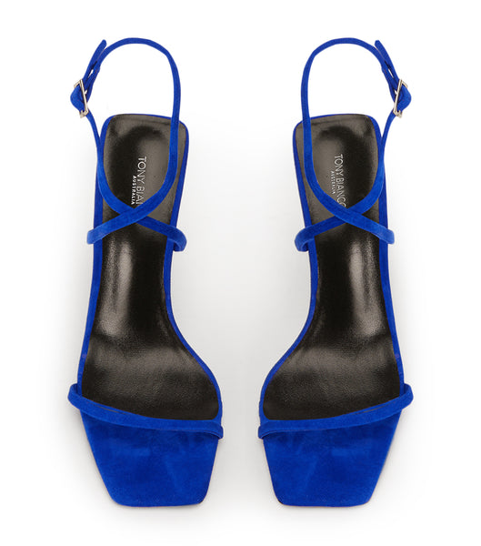 Tacones con tiras Tony Bianco Naxos Azure Suede 10.5cm Azur | TCRWZ86505