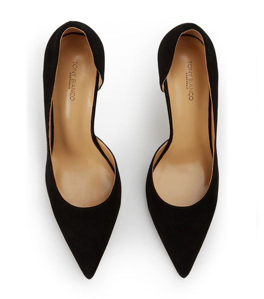 Tacones de aguja Tony Bianco Alyx Black Suede 10.5cm Negras | CRNZX35536