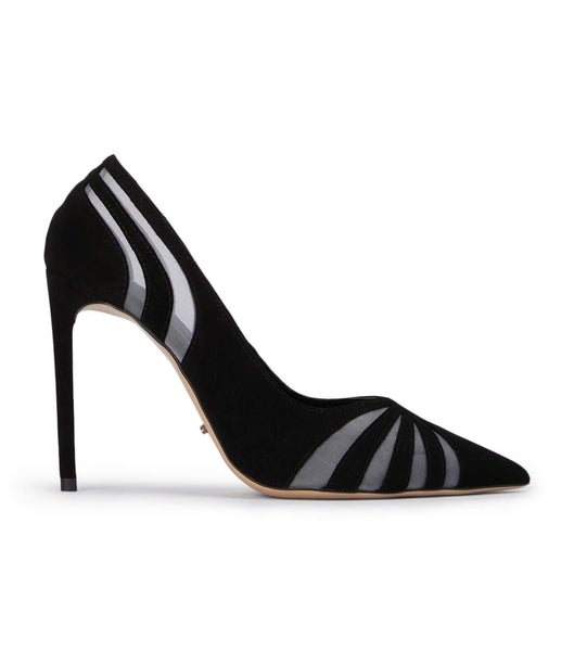 Tacones de aguja Tony Bianco Arrow Black Suede 10.5cm Negras | FCRHY56129