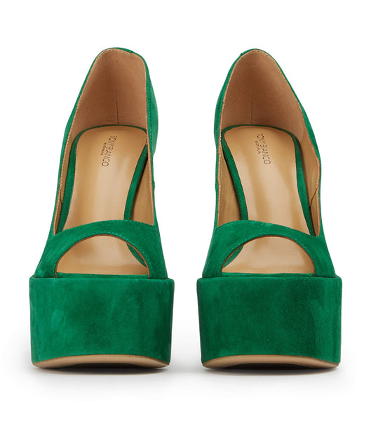 Tacones de aguja Tony Bianco Jolee Jade Suede 15cm Verde | CRICD90528