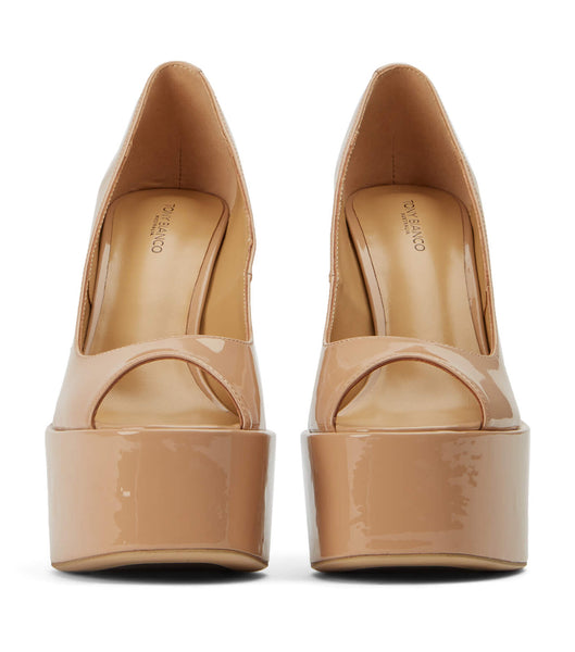 Tacones de aguja Tony Bianco Jolee Nude Patent 15cm Beige | CRXMI29219