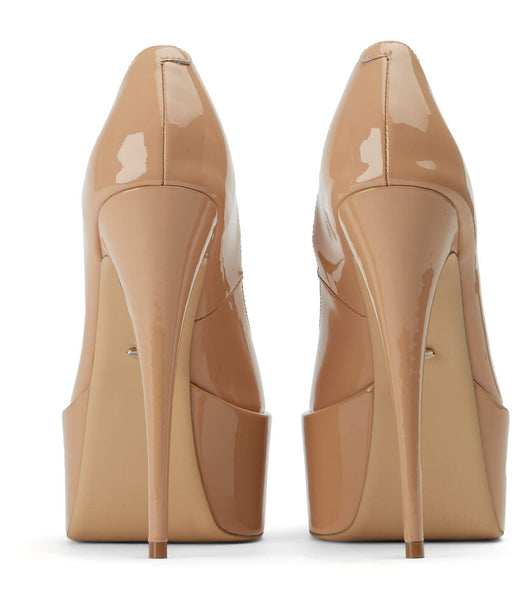 Tacones de aguja Tony Bianco Jolee Nude Patent 15cm Beige | CRXMI29219