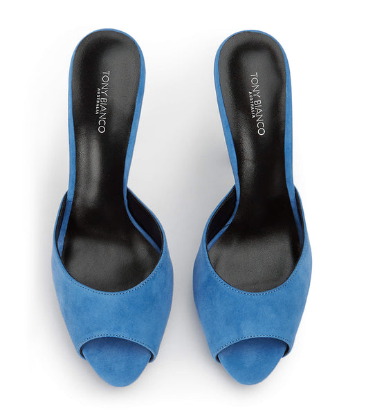 Tacones de aguja Tony Bianco Love Blue Suede 12cm Azules | UCRTG47971